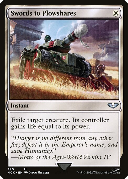 Swords to Plowshares from Warhammer 40,000 Commander