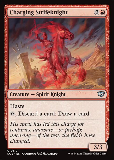 Charging Strifeknight from Secrets of Strixhaven