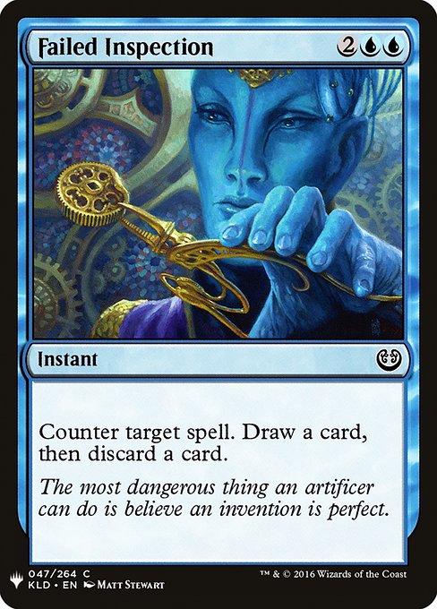 Failed Inspection highlighted card art