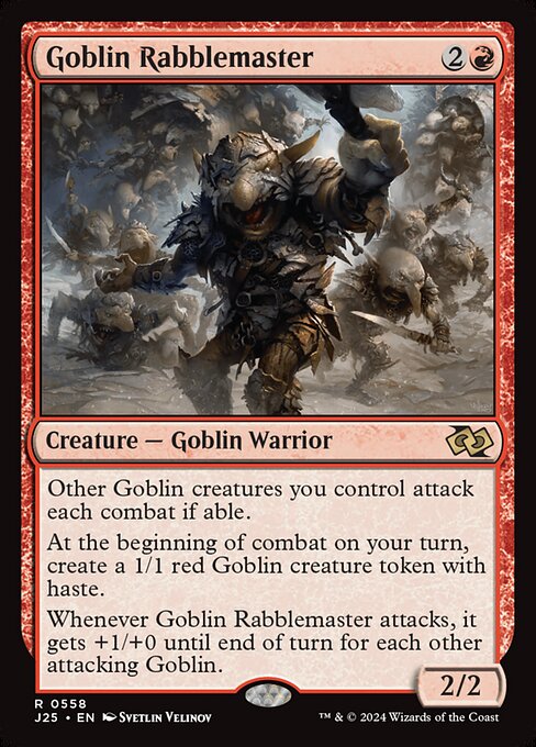 Goblin Rabblemaster from Foundations Jumpstart