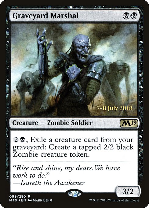 Graveyard Marshal from Core Set 2019 Promos