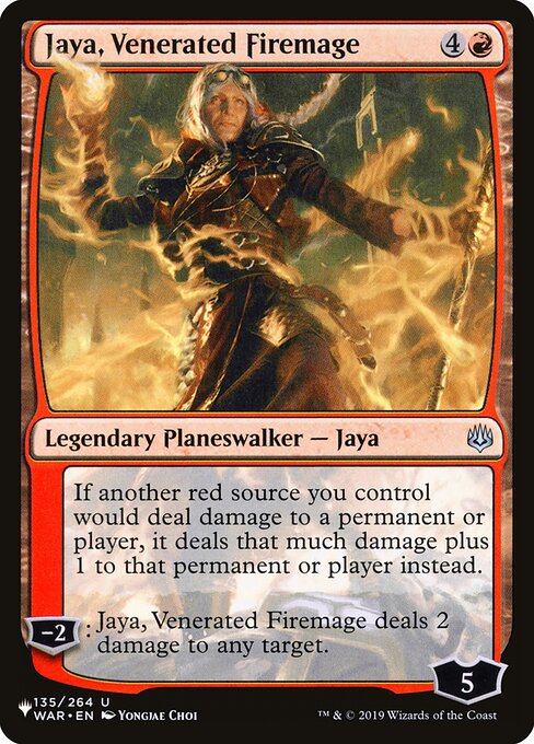 Jaya, Venerated Firemage highlighted card art
