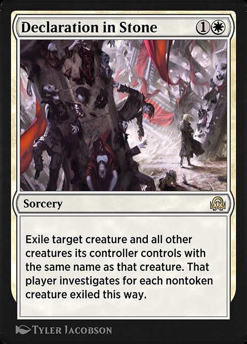 Declaration in Stone highlighted card art
