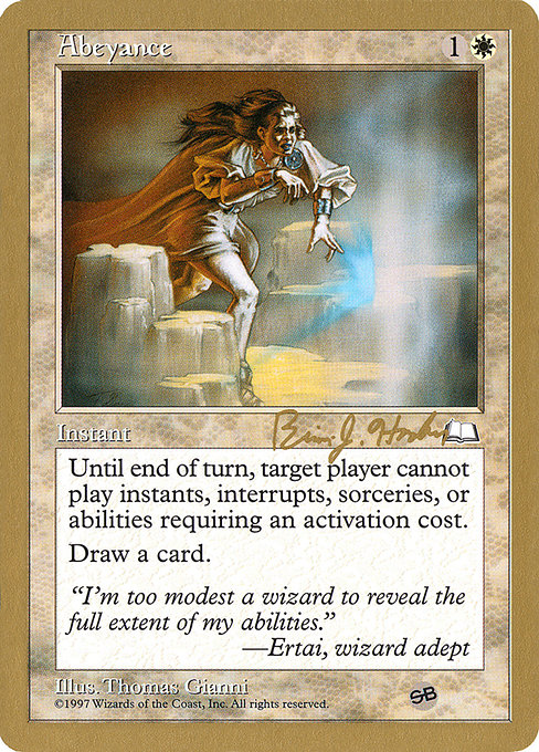 Abeyance from World Championship Decks 1998