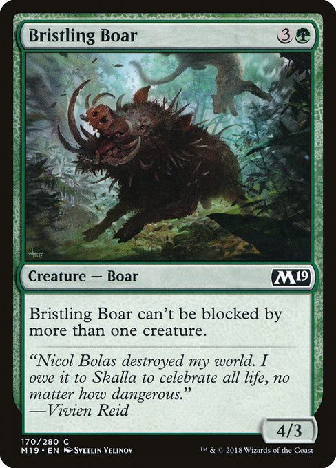 Bristling Boar from Core Set 2019