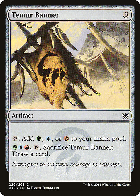 Temur Banner highlighted card art