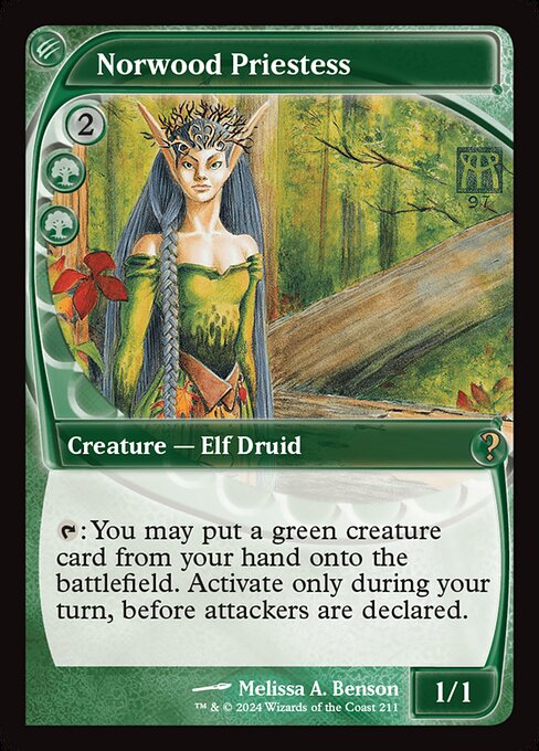 Norwood Priestess highlighted card art