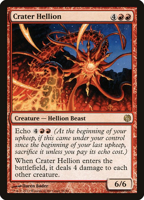 Crater Hellion from Duel Decks: Heroes vs. Monsters