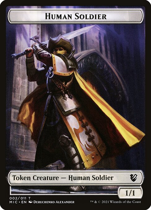 Human Soldier from Midnight Hunt Commander Tokens