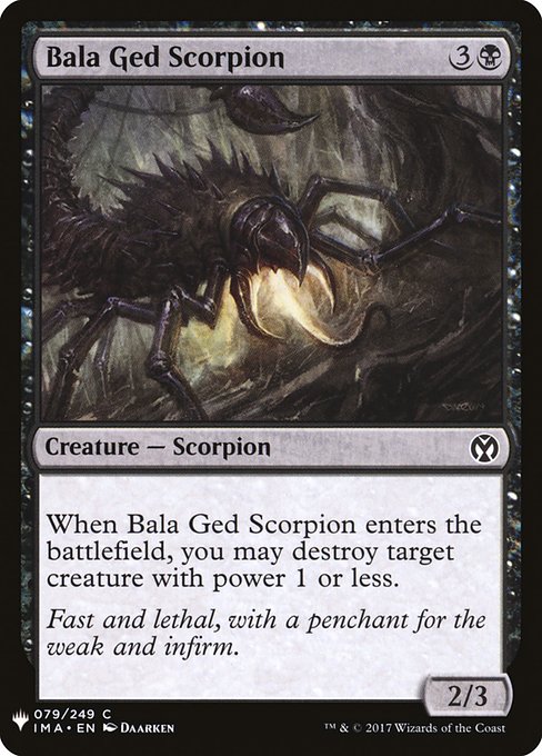 Bala Ged Scorpion highlighted card art