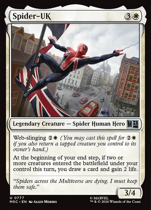 Spider-UK from Marvel Super Heroes Commander