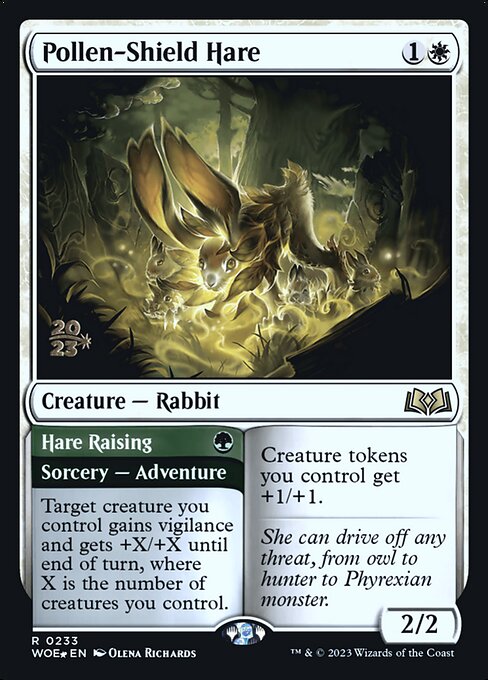 Pollen-Shield Hare // Hare Raising from Wilds of Eldraine Promos