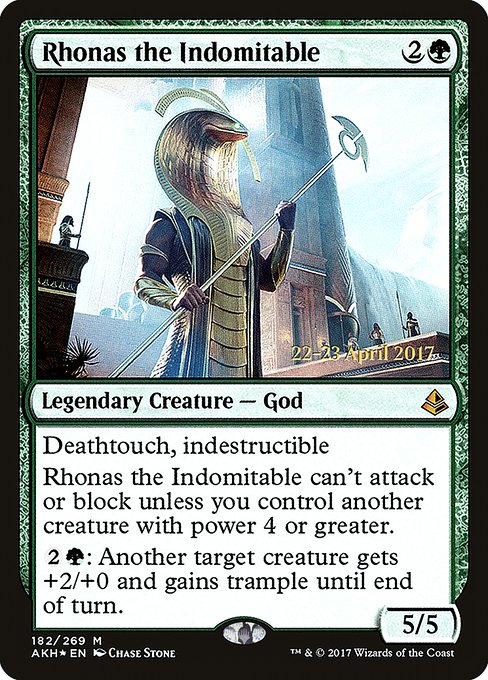 Rhonas the Indomitable from Amonkhet Promos