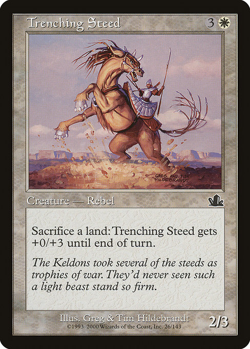 Trenching Steed highlighted card art