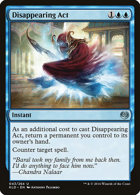 Disappearing Act highlighted card art