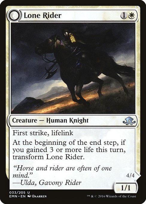 Lone Rider // It That Rides as One from Eldritch Moon
