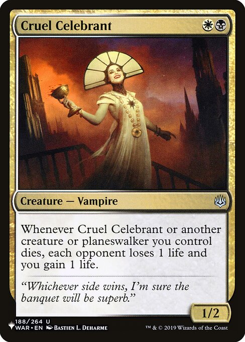 Cruel Celebrant from The List