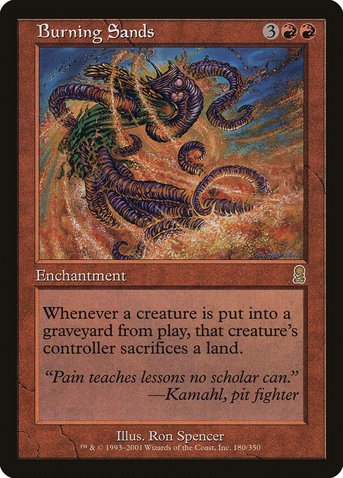 Burning Sands highlighted card art