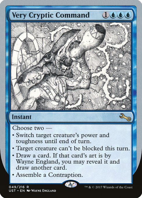 Very Cryptic Command highlighted card art