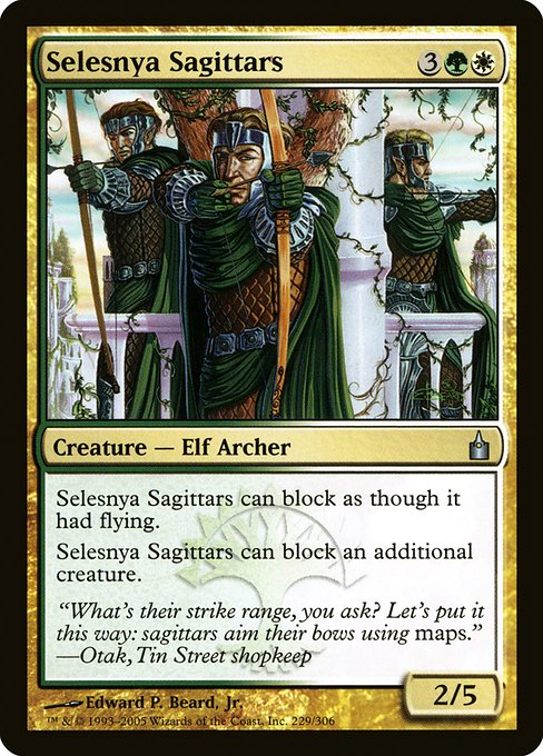 Selesnya Sagittars highlighted card art