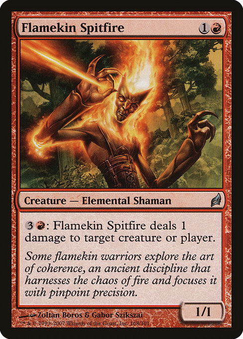 Flamekin Spitfire highlighted card art