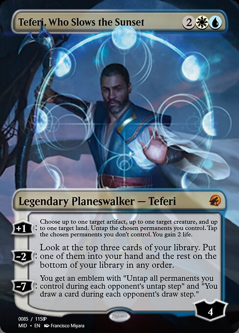 Teferi, Who Slows the Sunset from Magic Online Promos