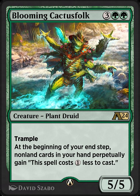 Blooming Cactusfolk highlighted card art