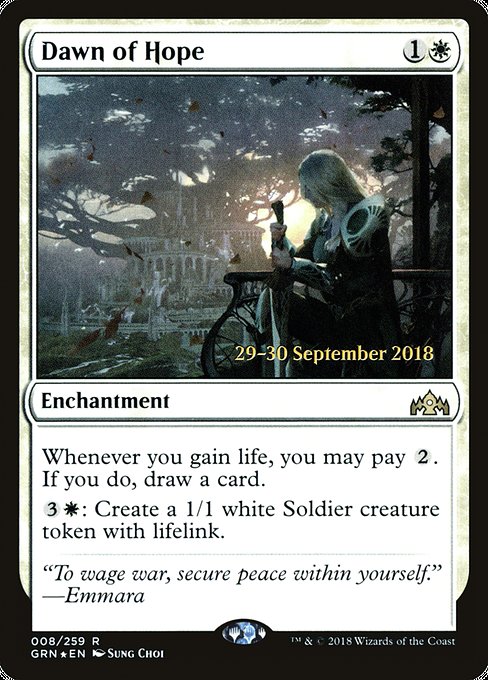 Dawn of Hope from Guilds of Ravnica Promos