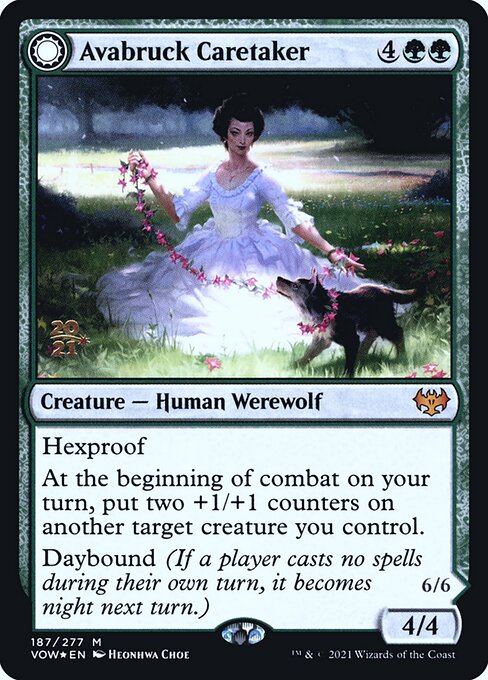 Avabruck Caretaker // Hollowhenge Huntmaster from Innistrad: Crimson Vow Promos