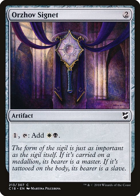 Orzhov Signet from Commander 2018