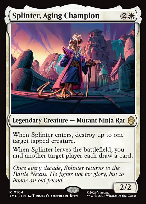 Splinter, Aging Champion from Teenage Mutant Ninja Turtles Eternal