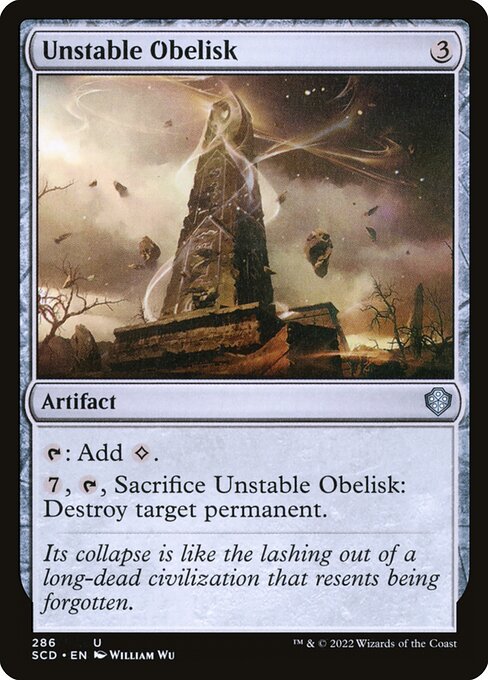 Unstable Obelisk from Starter Commander Decks