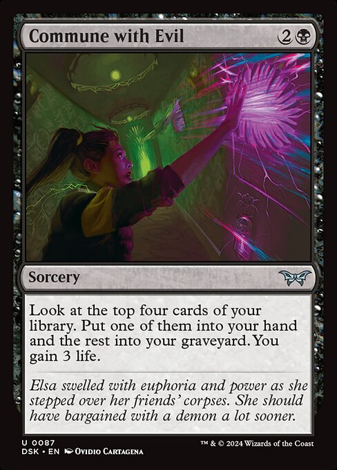 Commune with Evil highlighted card art