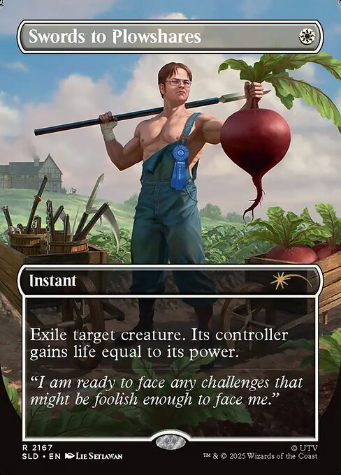 Swords to Plowshares highlighted card art