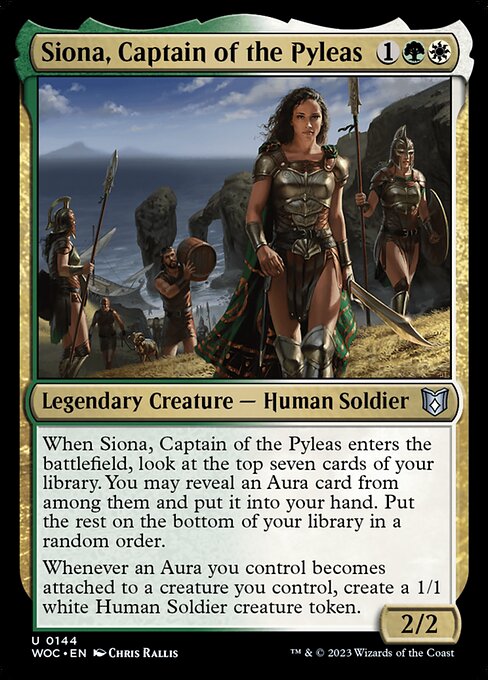 Siona, Captain of the Pyleas highlighted card art