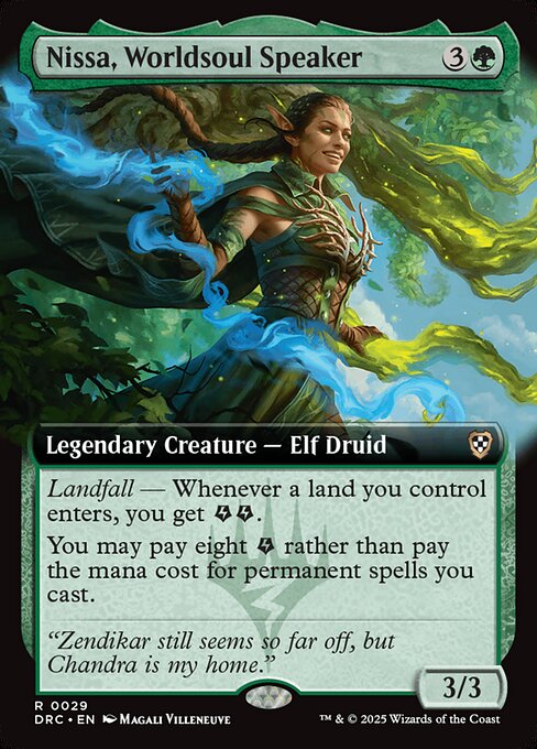 Nissa, Worldsoul Speaker highlighted card art