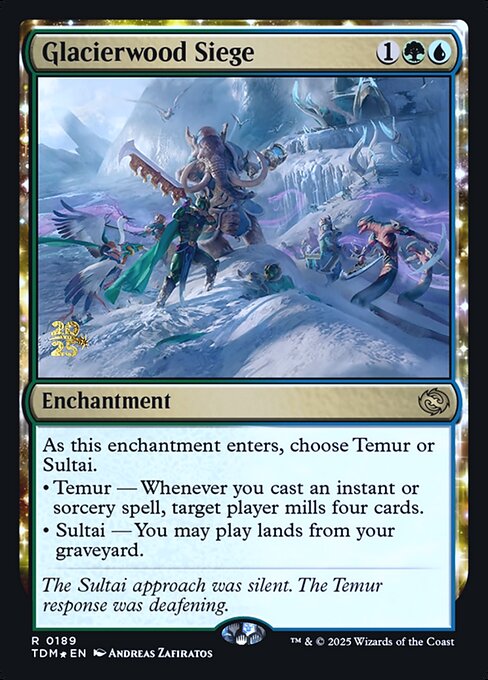 Glacierwood Siege from Tarkir: Dragonstorm Promos