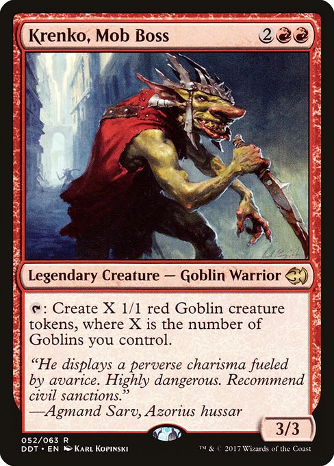 Krenko, Mob Boss from Duel Decks: Merfolk vs. Goblins