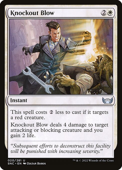 Knockout Blow highlighted card art