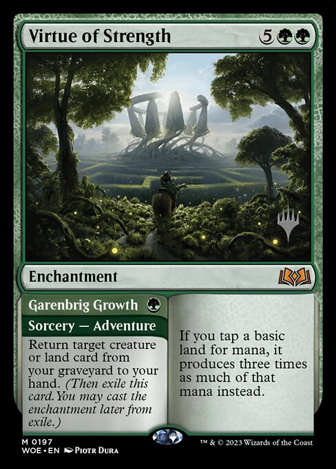 Virtue of Strength // Garenbrig Growth from Wilds of Eldraine Promos