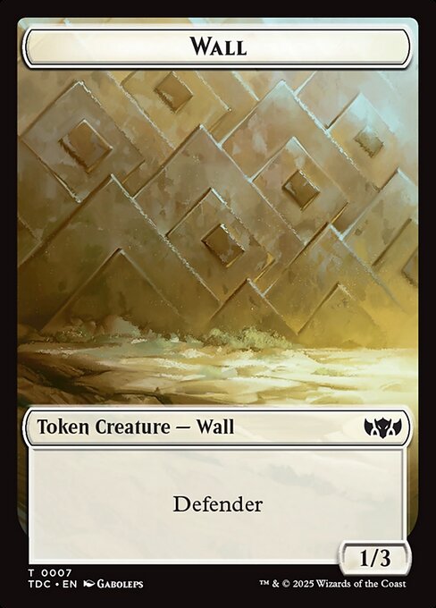 Wall highlighted card art