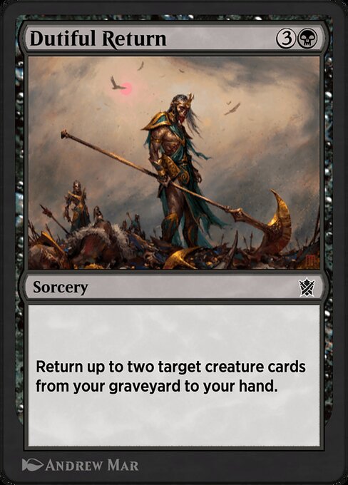 Dutiful Return highlighted card art