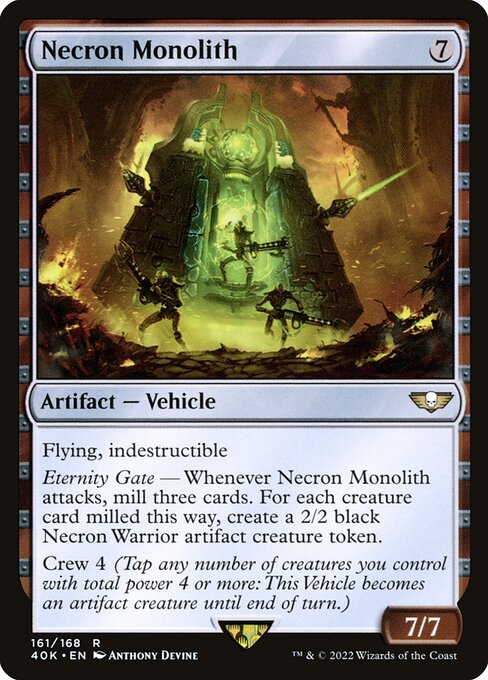 Necron Monolith highlighted card art