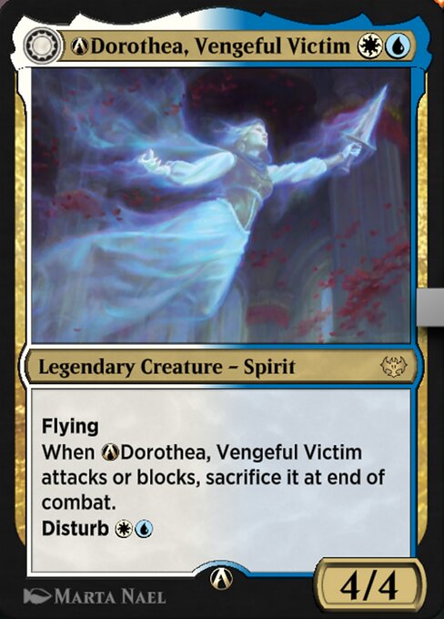 A-Dorothea, Vengeful Victim // A-Dorothea's Retribution highlighted card art