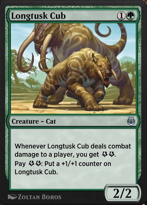 Longtusk Cub highlighted card art