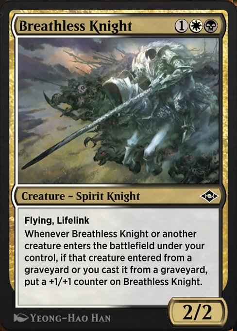 Breathless Knight highlighted card art
