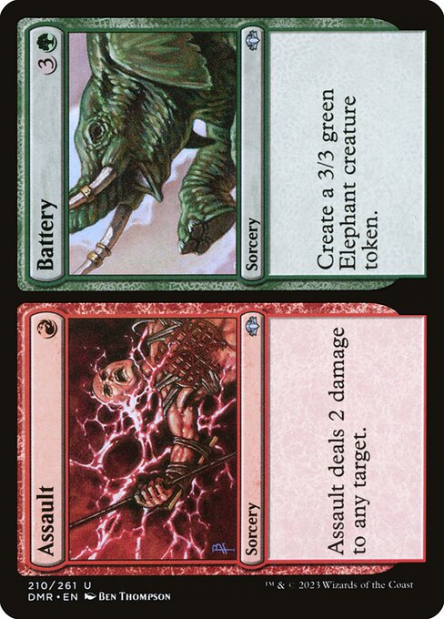 Assault // Battery highlighted card art