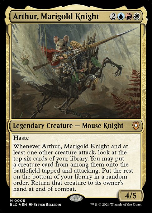 Arthur, Marigold Knight from Bloomburrow Commander