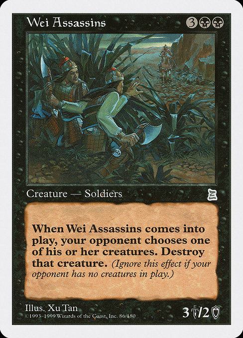 Wei Assassins highlighted card art
