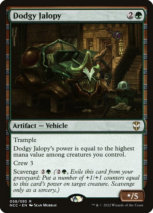 Dodgy Jalopy from New Capenna Commander